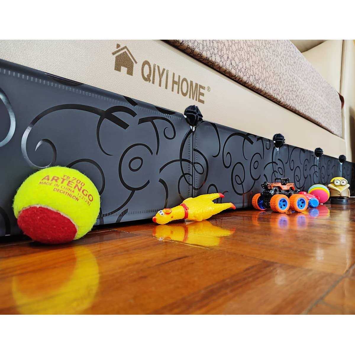 QIYIHOME Under Bed Blocker, Gap Bumper for Under Bed, Stop Things Going Under Bed or Sofa Couch - Healthber