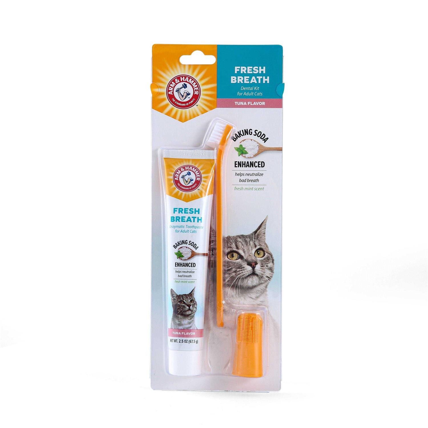Arm & Hammer Fresh Breath Dental Kit for Cats - Healthber