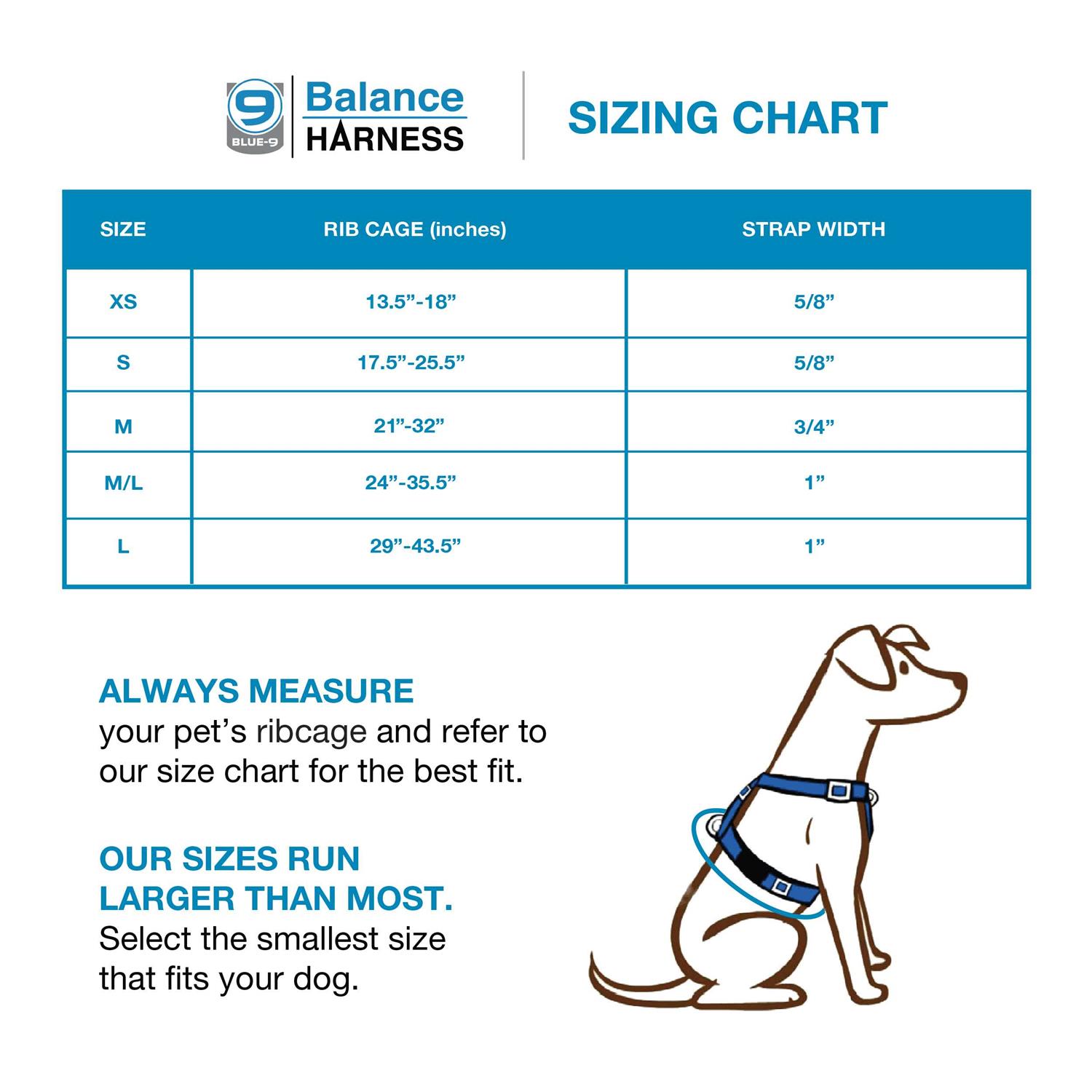 Blue-9 Buckle-Neck Balance Harness Fully Customizable Fit No-Pull Harness Ideal for Dog Training and Obedience - Healthber