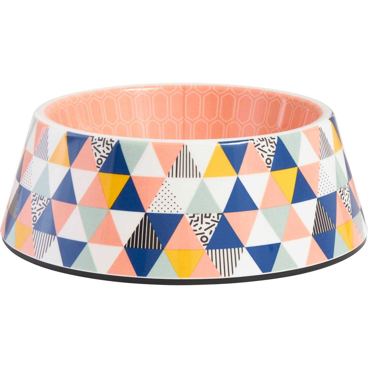 Frisco Colorful Geometric Melamine Bowl - Healthber