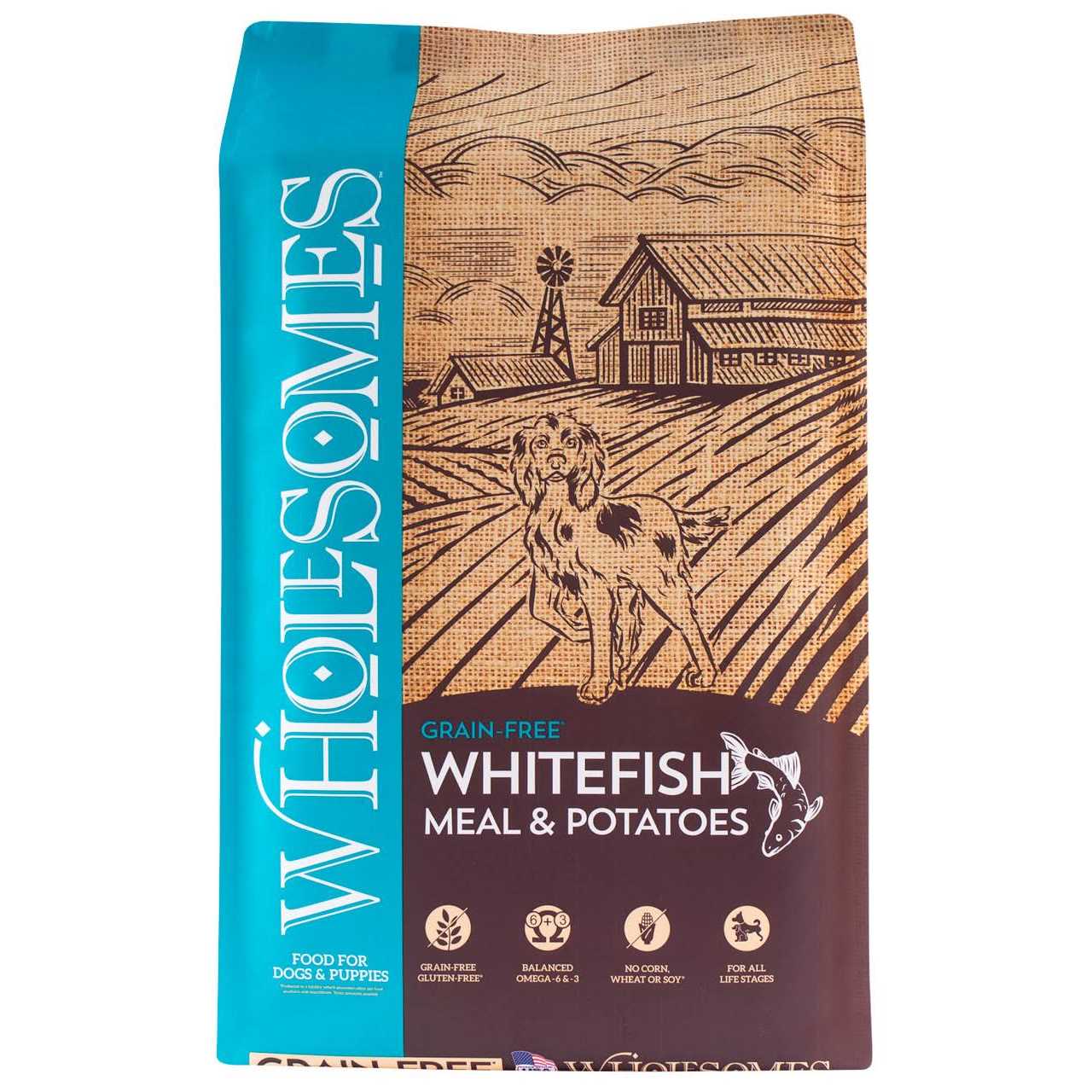 Wholesomes Whitefish Meal & Chickpeas Grain-Free Dry Dog Food - Healthber