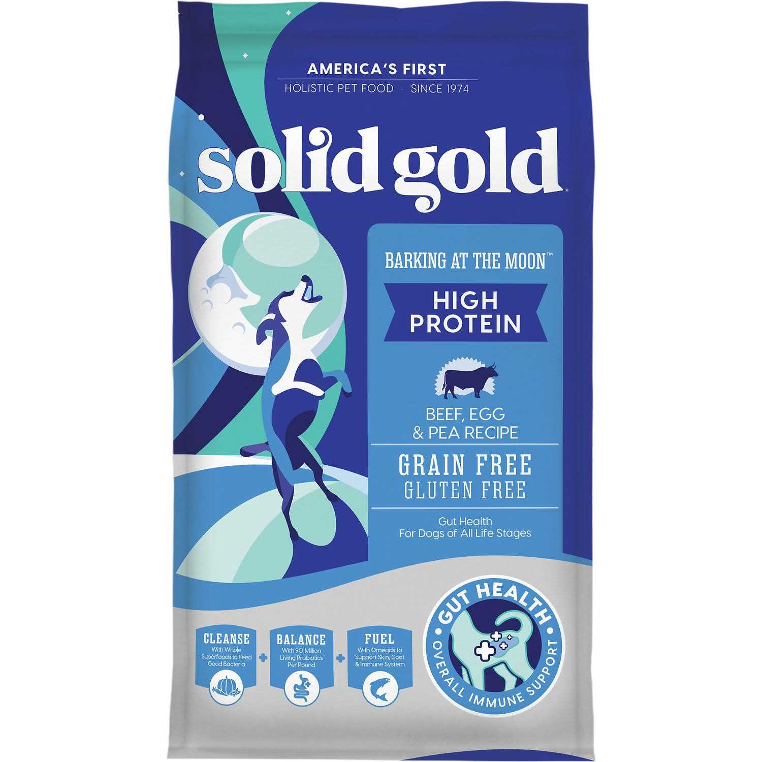 Solid Gold Barking at The Moon Grain-Free Beef Dry Dog Food - Healthber