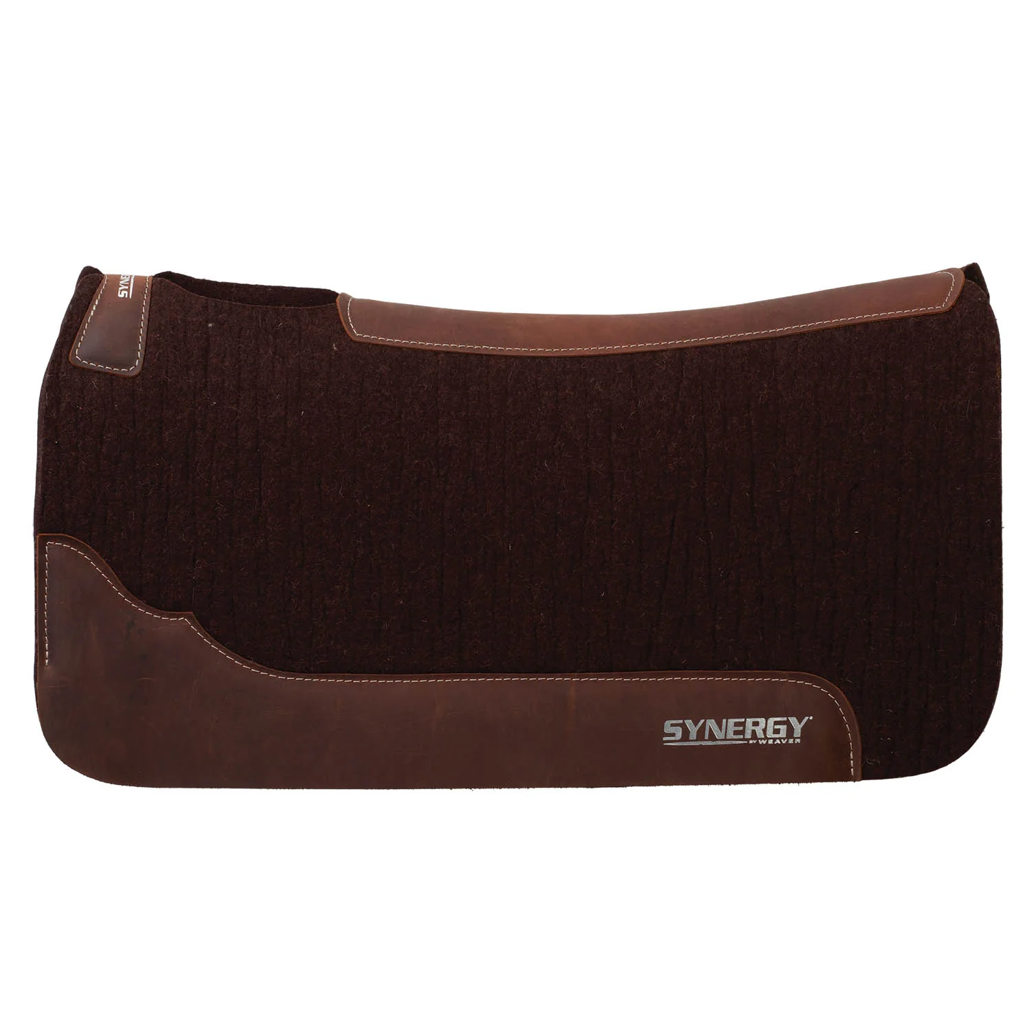 Weaver Synergy Contoured Steam Pressed 100% Merino Wool Felt Performance Saddle Pad - Healthber