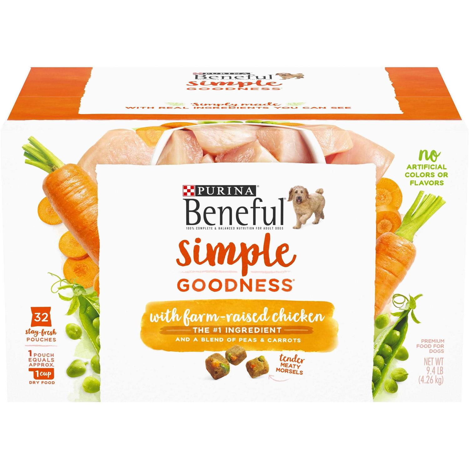 Purina Beneful Dry Dog Food Simple Goodness With Farm Raised - Healthber
