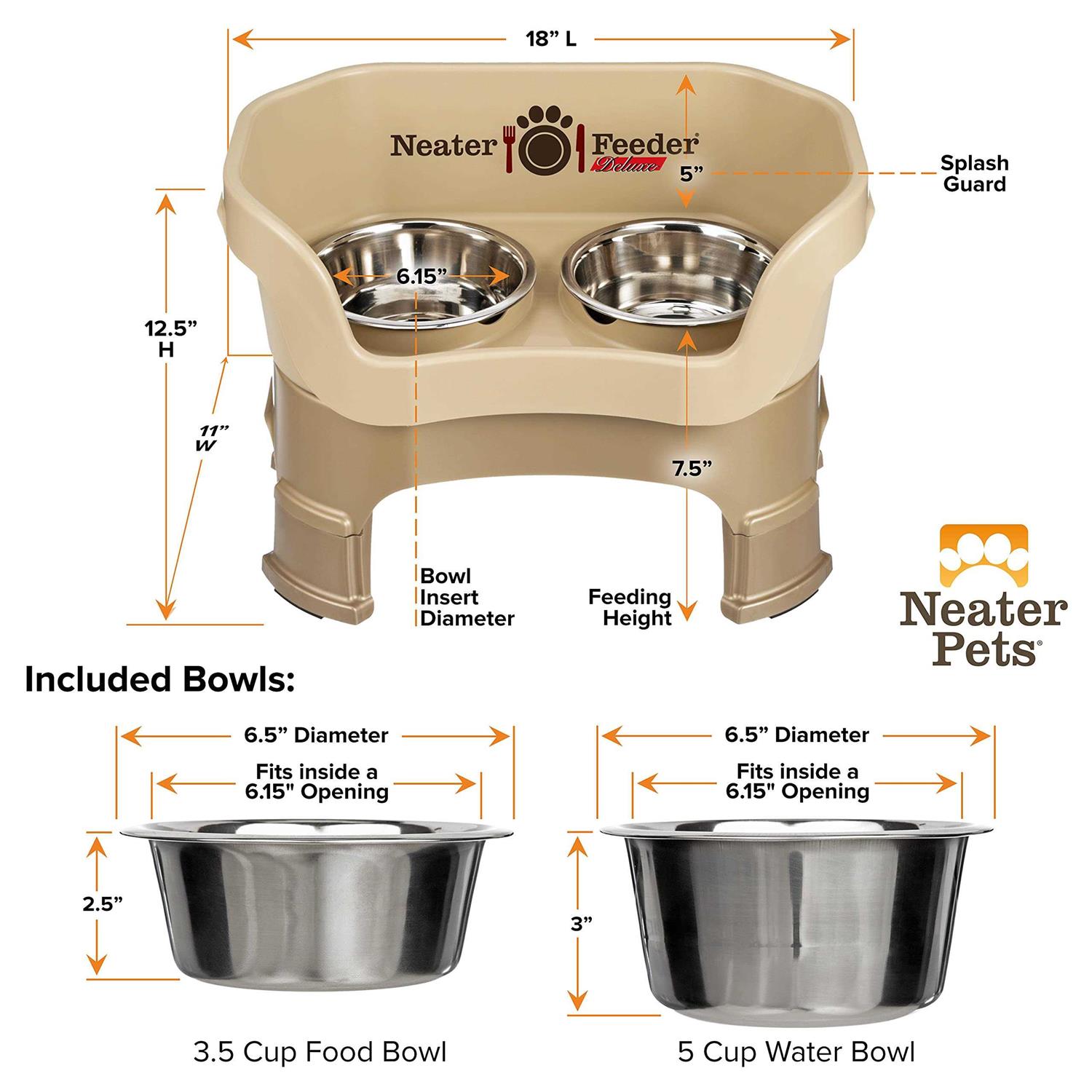 Neater Feeder Deluxe with Leg Extensions - Healthber