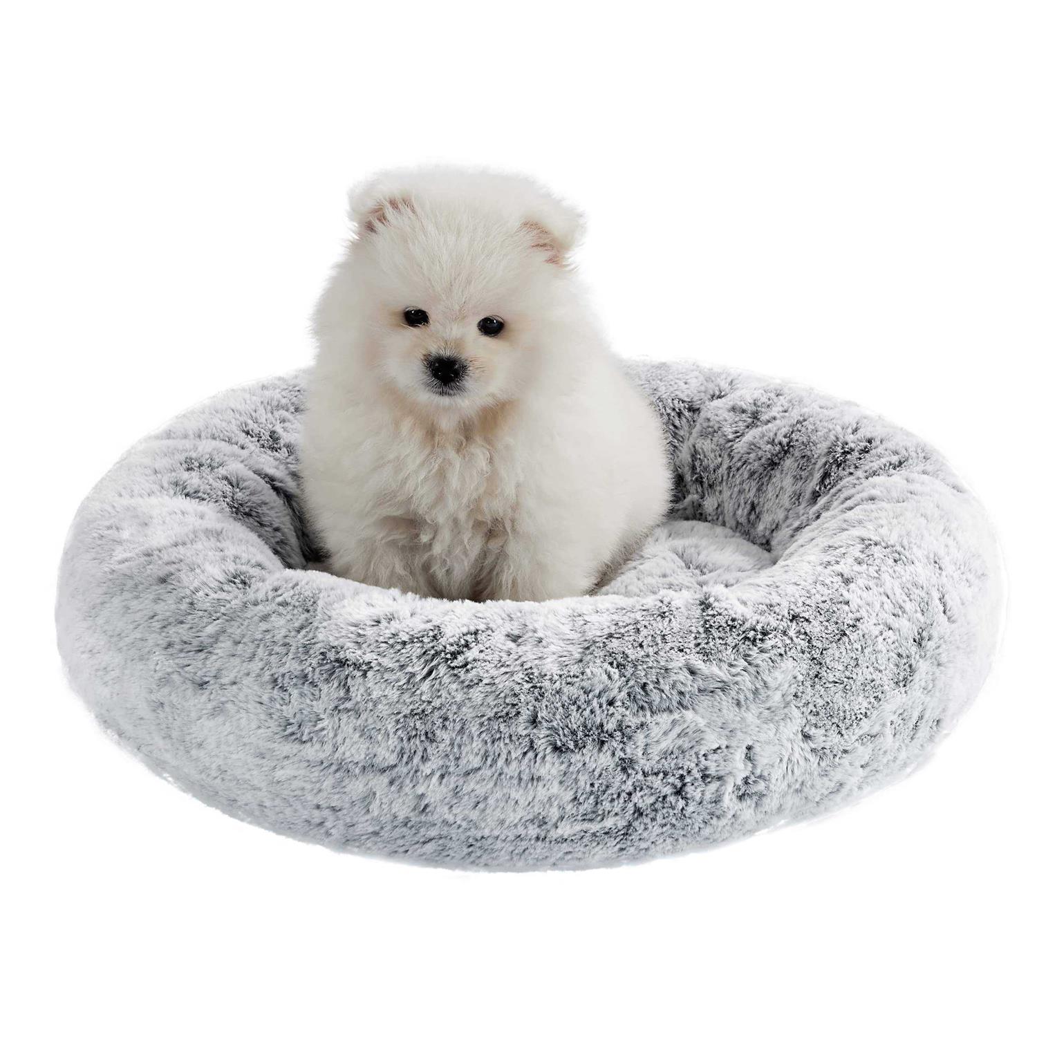 Best Friends by Sheri SnuggleSoft Faux Rabbit Fur Memory Foam Calming Bed - Healthber