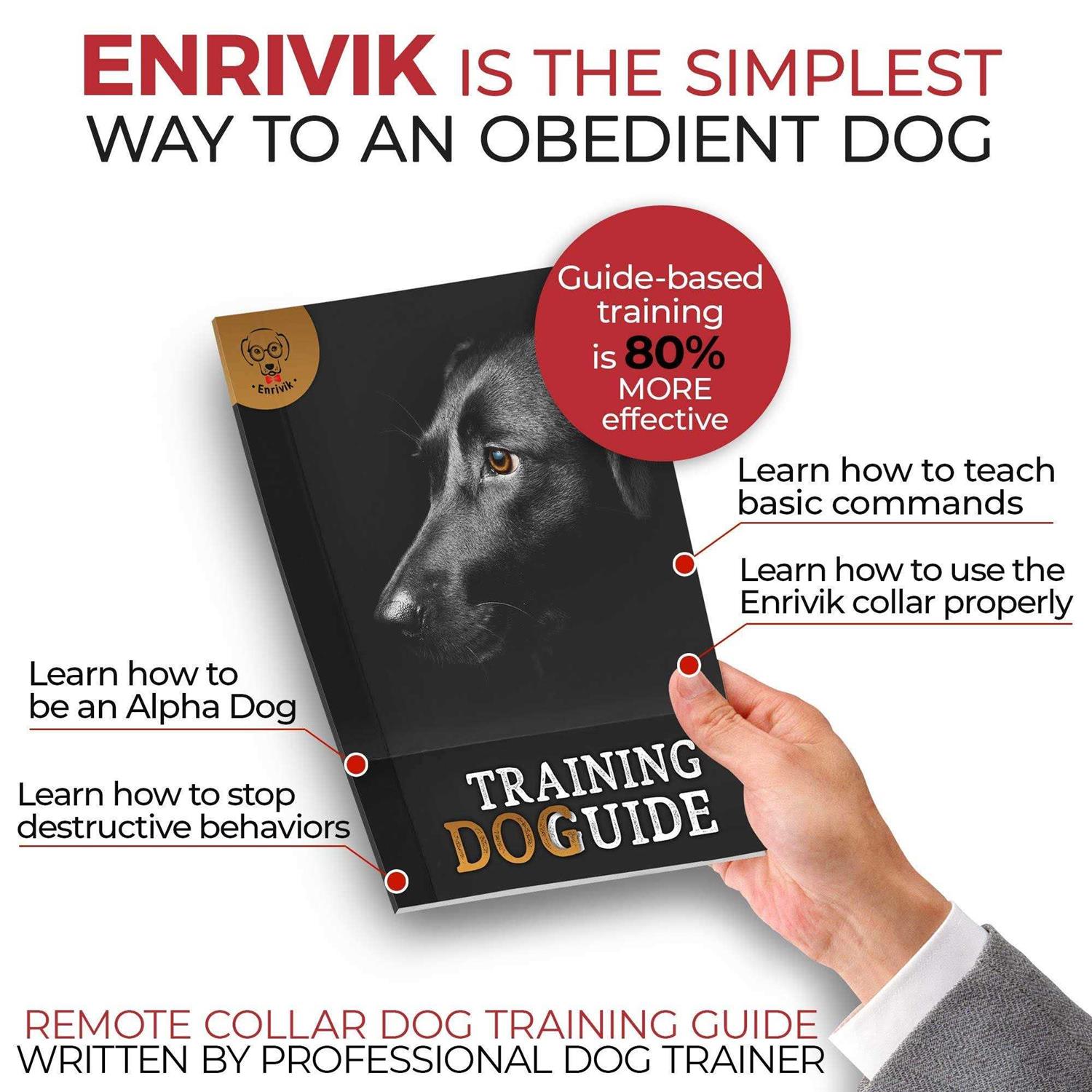 Enrivik Extra Small Size Dog Training Collar with Remote for Small Dogs 5-15lbs and Puppies with Shock - Healthber