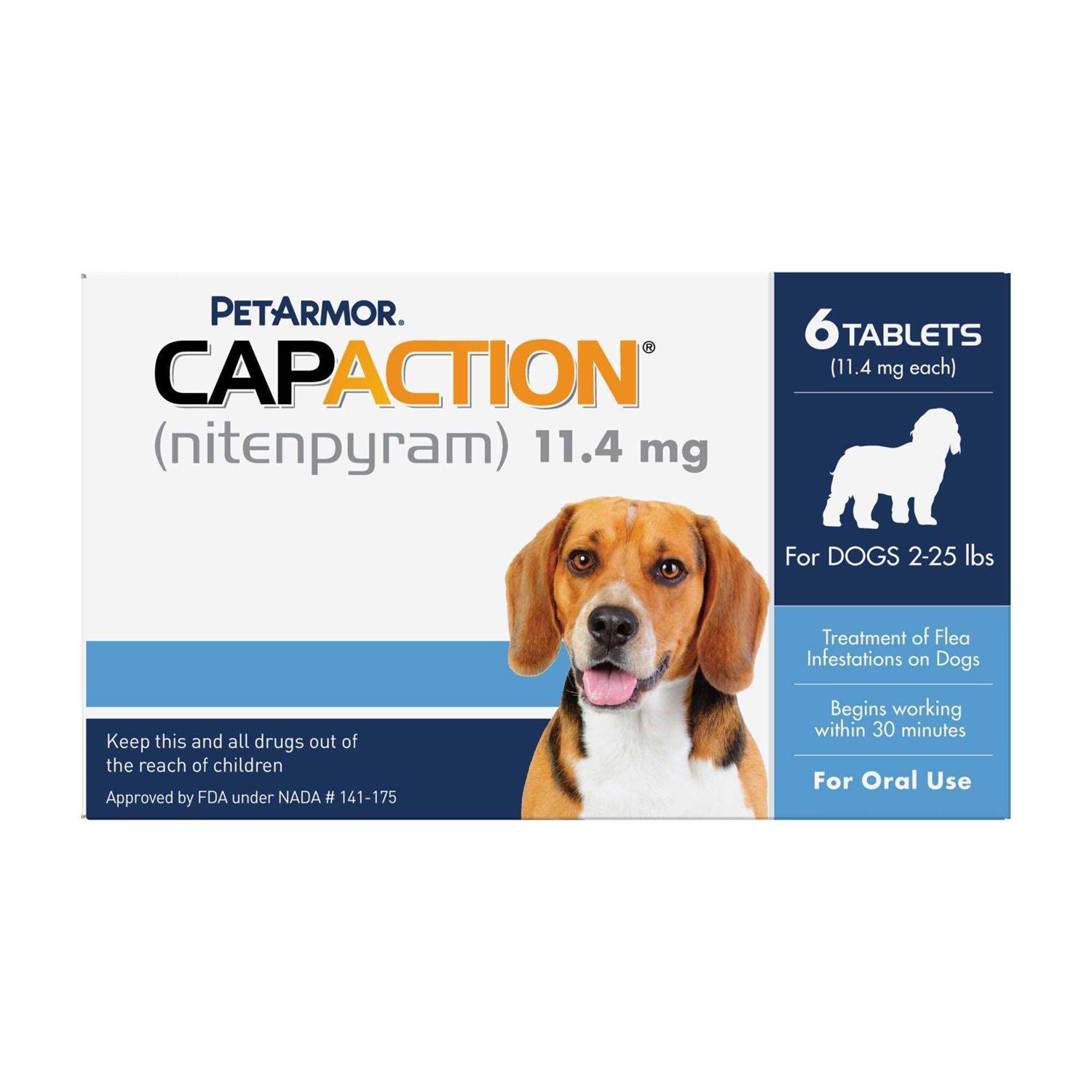 CapAction Fast Acting Flea Treatment for Small Dogs - Healthber