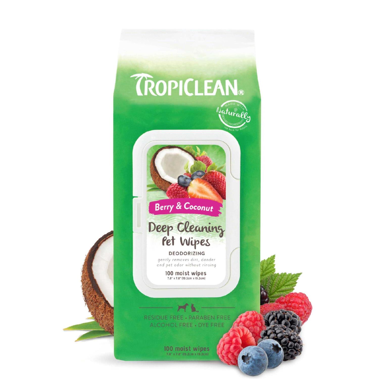 Tropiclean Deep Cleaning Wipes - Healthber