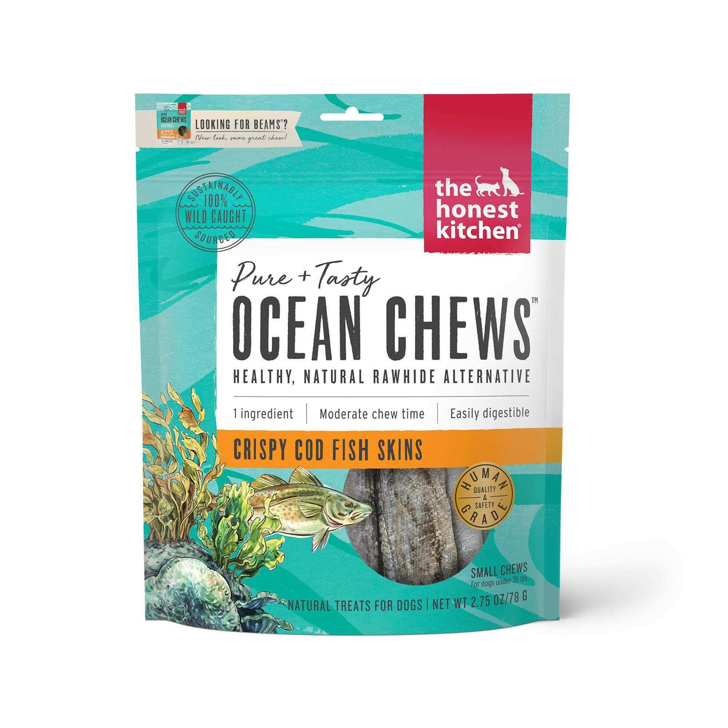 The Honest Kitchen Dog Beams Ocean Chews Cod - Healthber