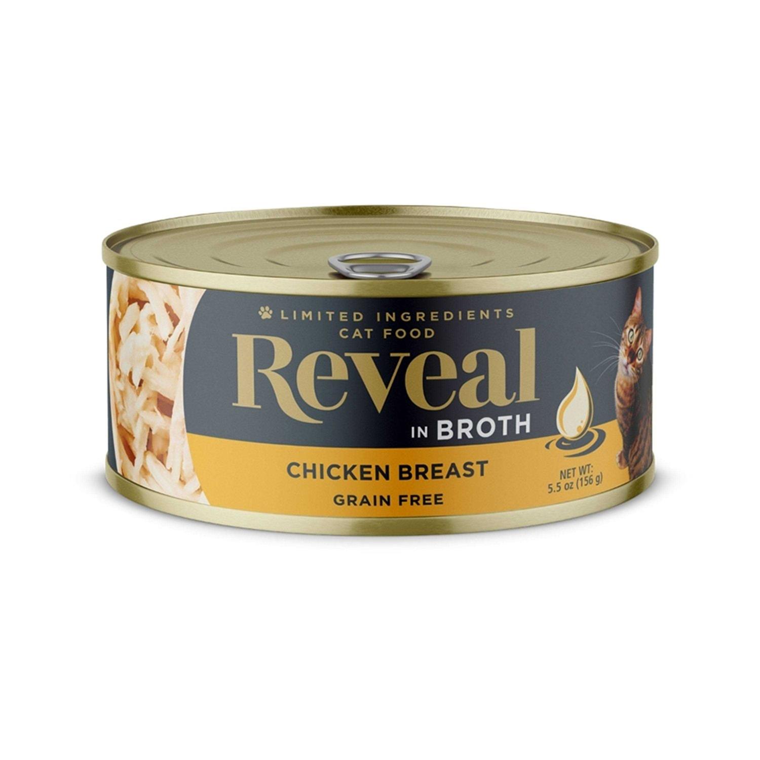 Reveal Natural Free Chicken Breast in Broth Wet Cat Food - Healthber