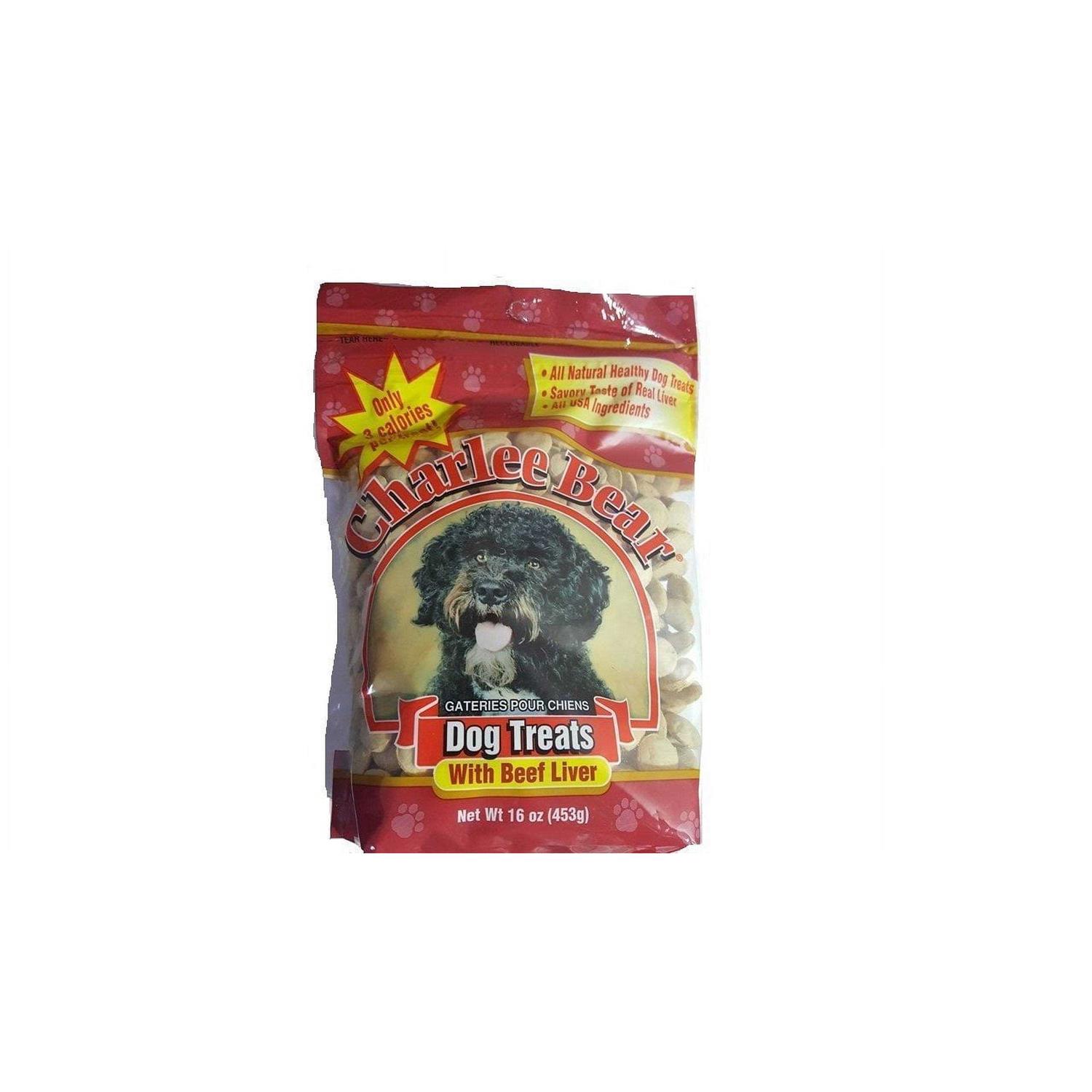 Charlee Bear Original Crunch Beef Liver Dog Treat 16 oz - Healthber