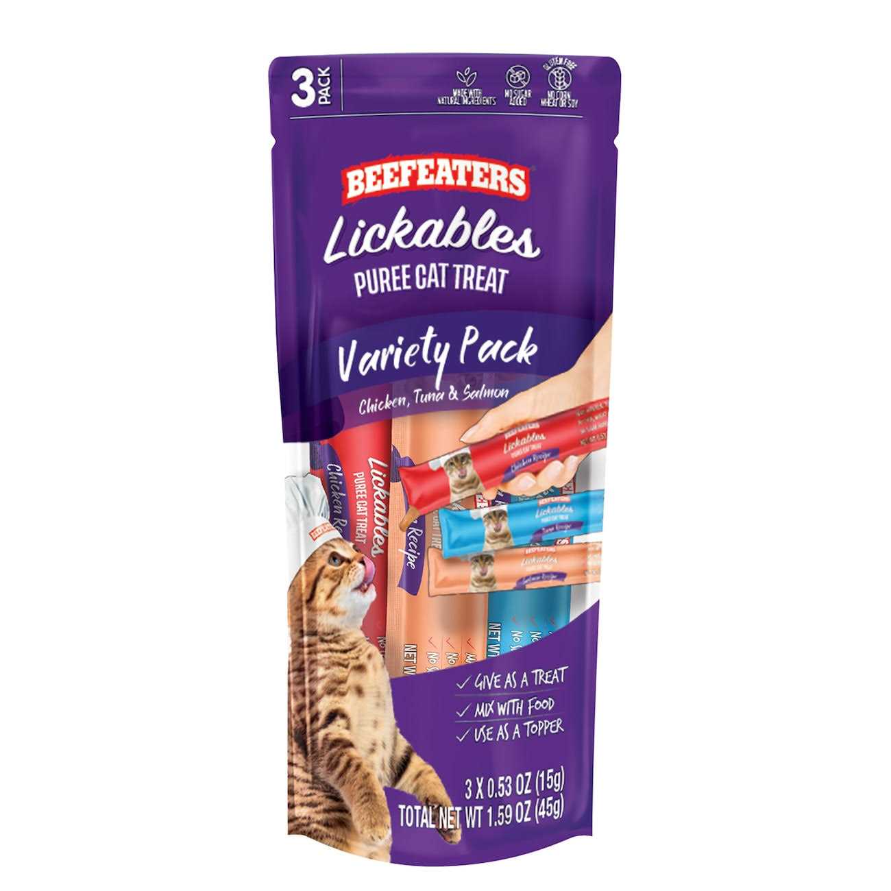 Beefeaters Lickables Puree Cat Treats - Healthber