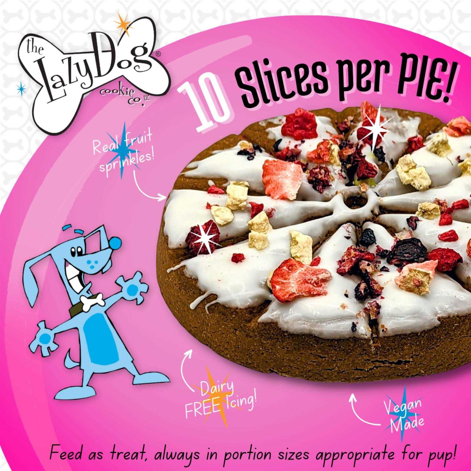 The Lazy Dog Cookie Co. Happy Birthday Pup-Pie Dog Treat - Healthber