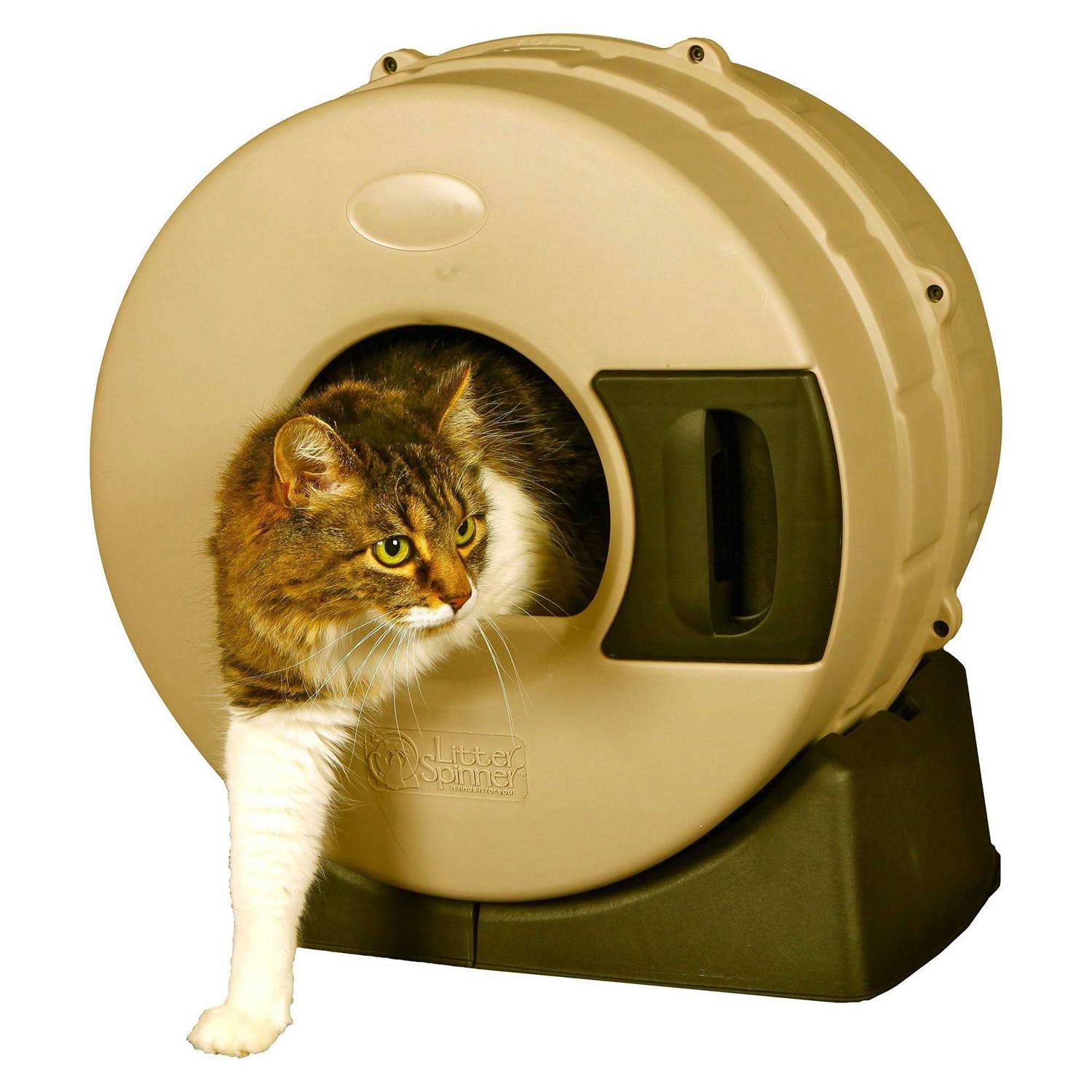 Smart Choice Pet Products Litter Spinner Cat Litter Box Litter Spinner 3002 – TAN - Healthber