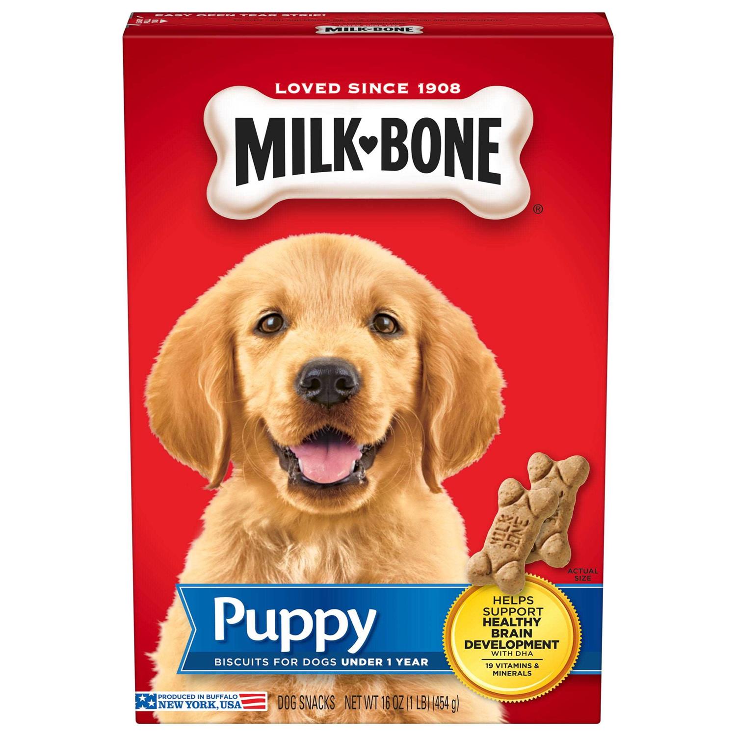 Milk Bone Dog Biscuits, Puppy – 16 oz box - Healthber
