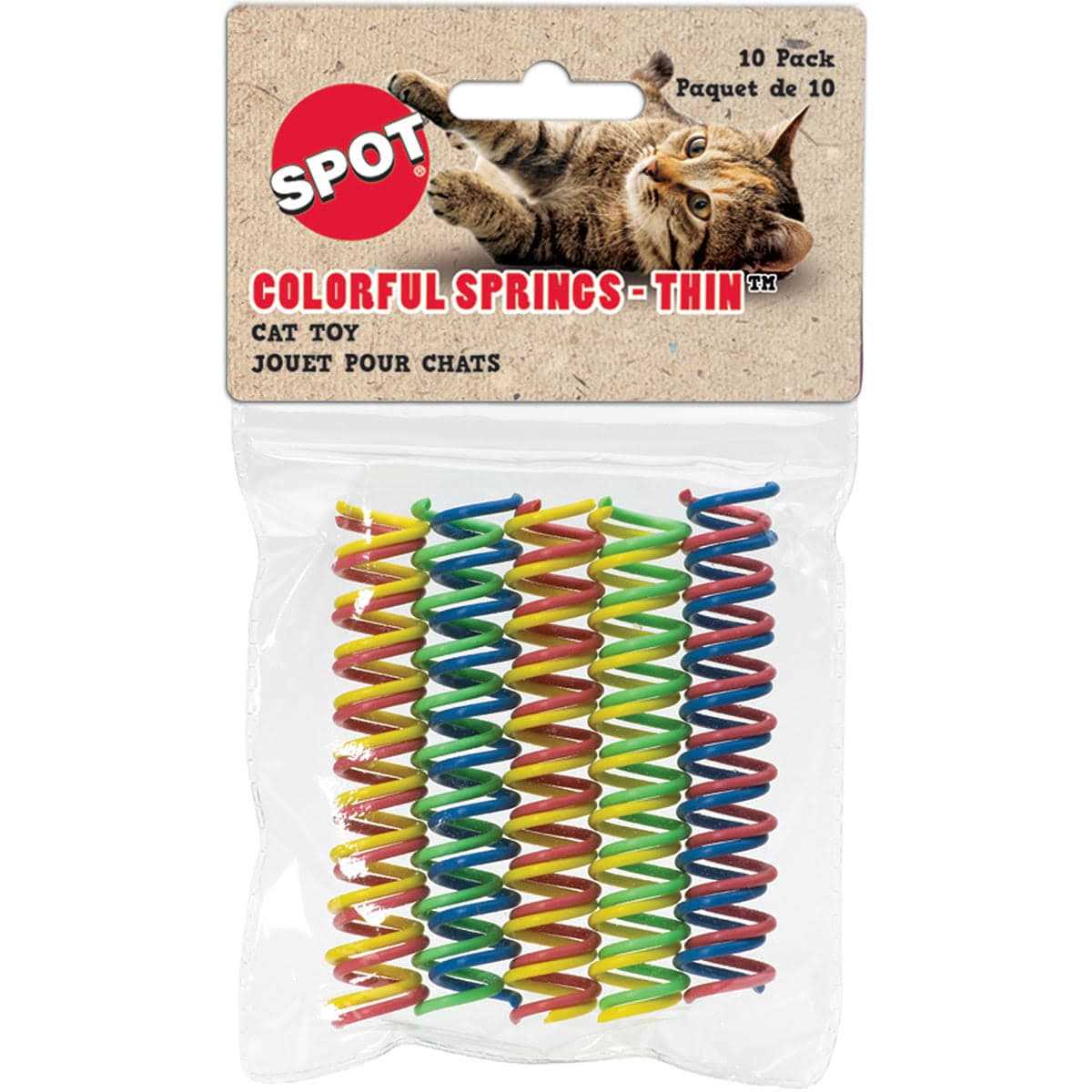Spot Colorful Springs Cat Toy Thin - Healthber