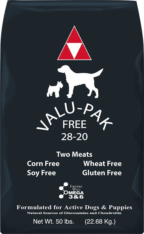 Valu-Pak Free 28-20 Dog Food (Black Bag) - Healthber