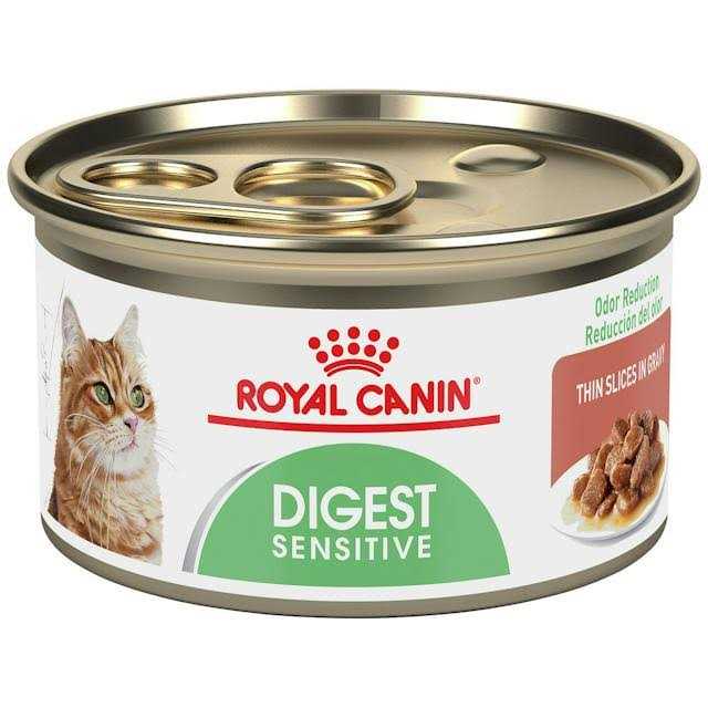 Royal Canin Feline Nutrition Digestive Sensitive Thin Slices in Gravy Canned Cat Food 3-oz - Healthber