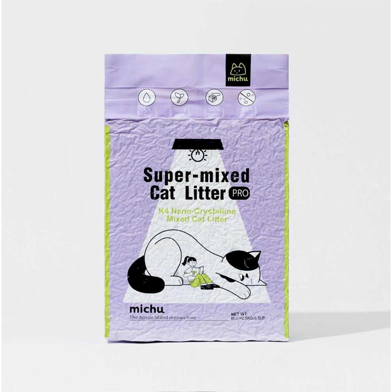 Michu Mixed Tofu Heavy Duty Flushable Kitty Litter - Healthber