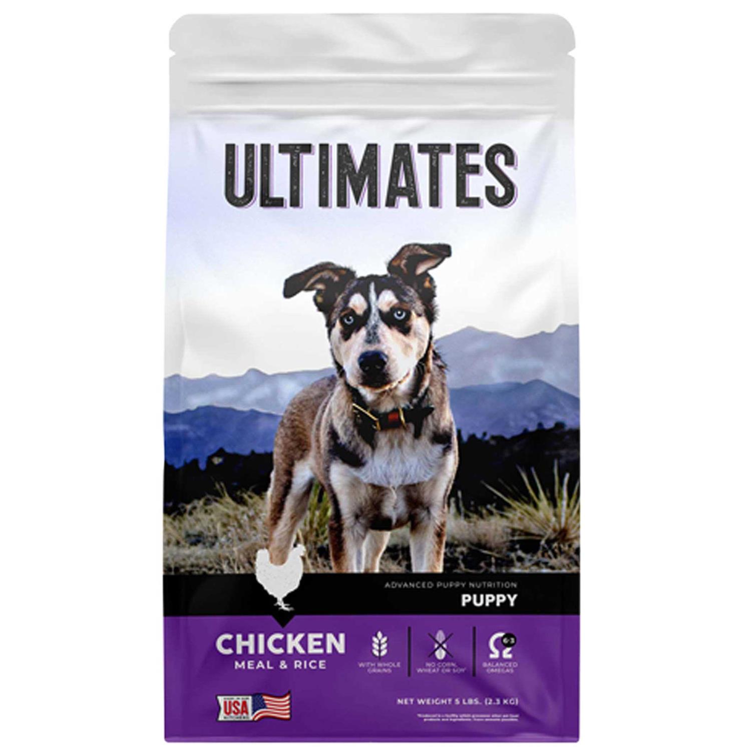 Ultimates Puppy Chicken Meal & Rice Dry Dog Food - Healthber