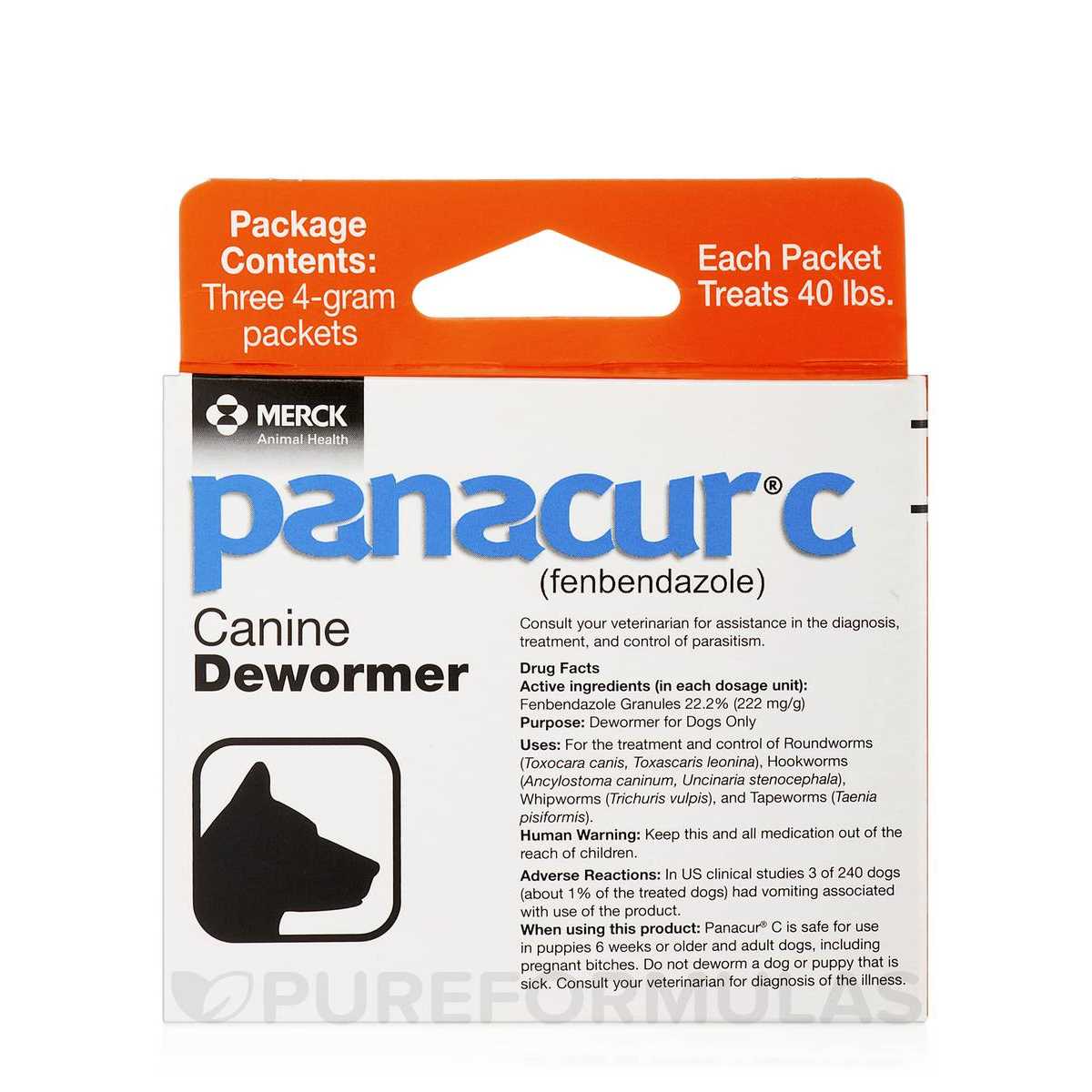 Merck Canine Dewormer, 4 gram, 3 count - Healthber