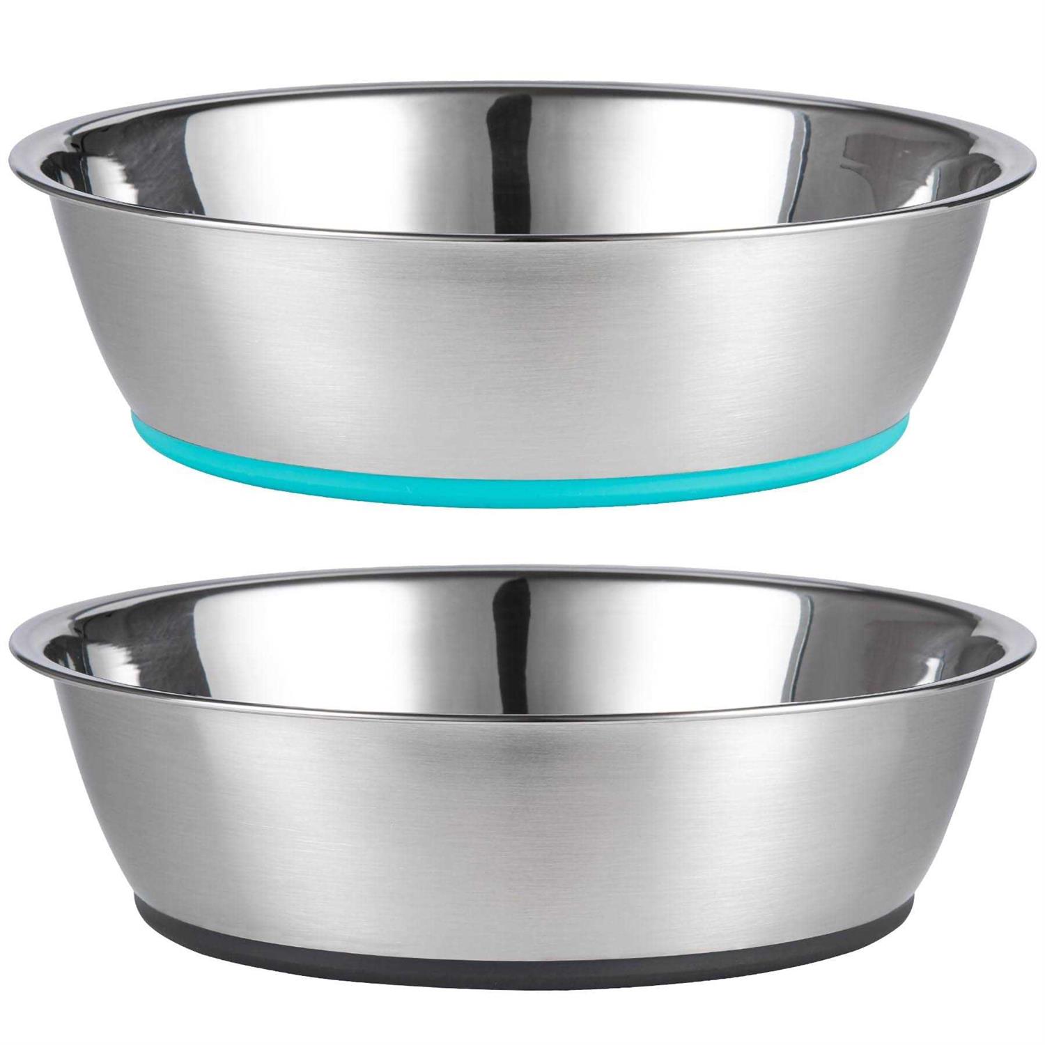 PEGGY11 Deep Stainless Steel Anti-Slip Dog Bowls - Healthber