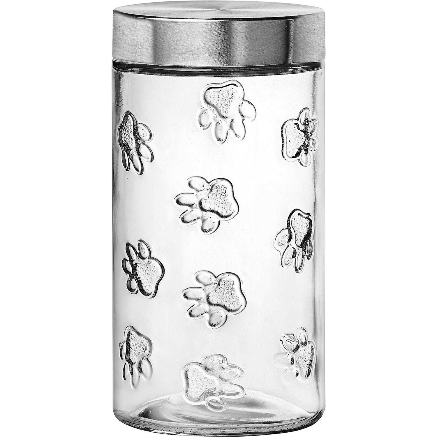 Amici Pet Maxwell Clear Glass Pet Canister - Healthber