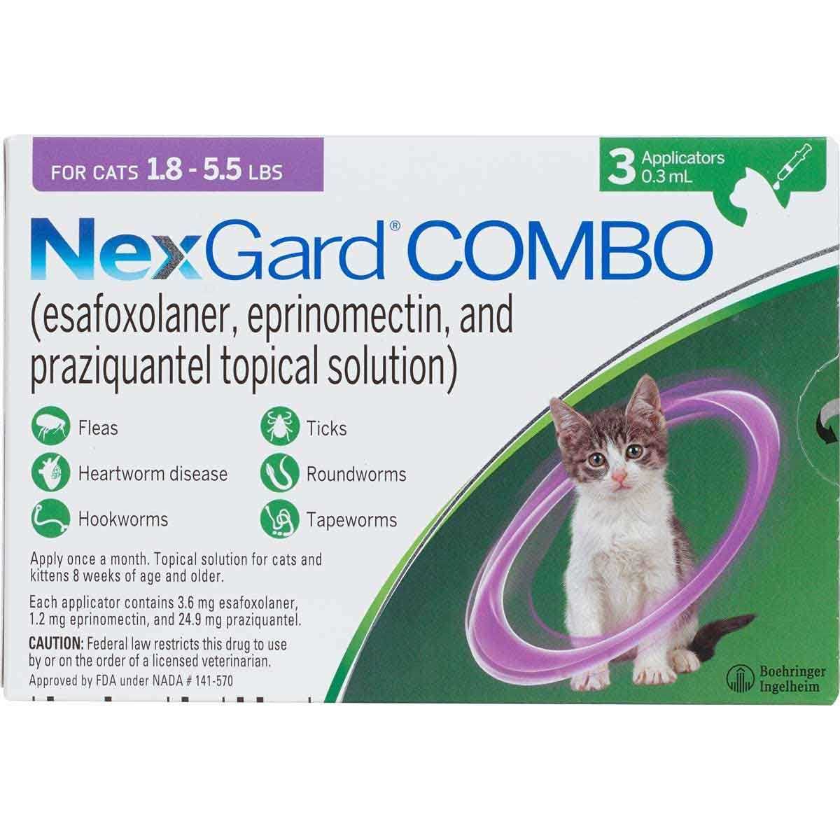 NexGard Combo Topical for Cats - Healthber