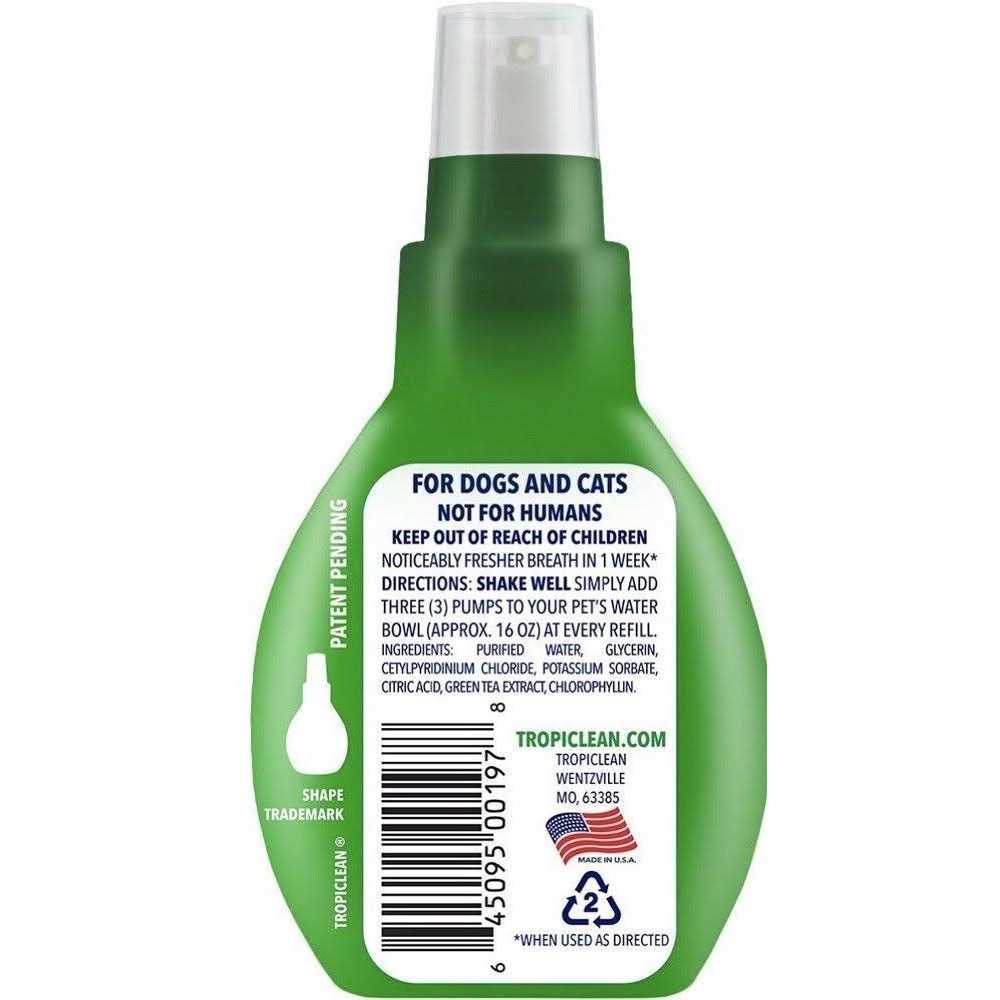 TropiClean Fresh Breath Drops - Healthber