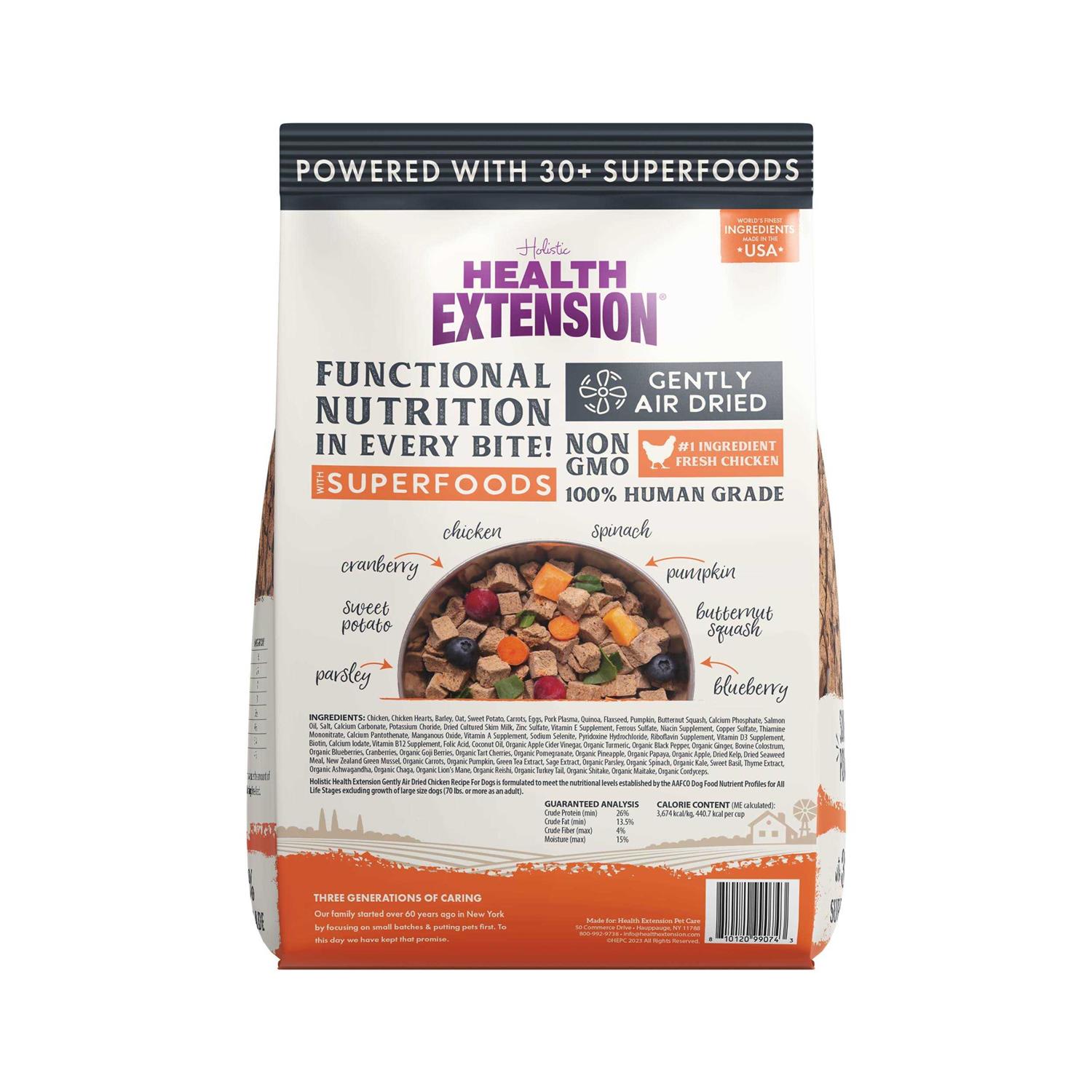 Health Extension Gently Air Dried Chicken Recipe Dog Food - Healthber