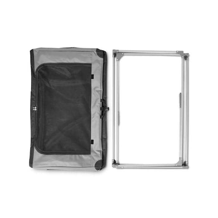 EveryYay Essentials Portable Canvas Dark Grey Dog Crate - Healthber
