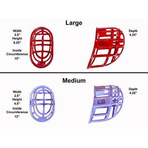 Birdwell Enterprises Plastic Dog Muzzle with Adjustable Plastic Coated Nylon Headstall - Healthber