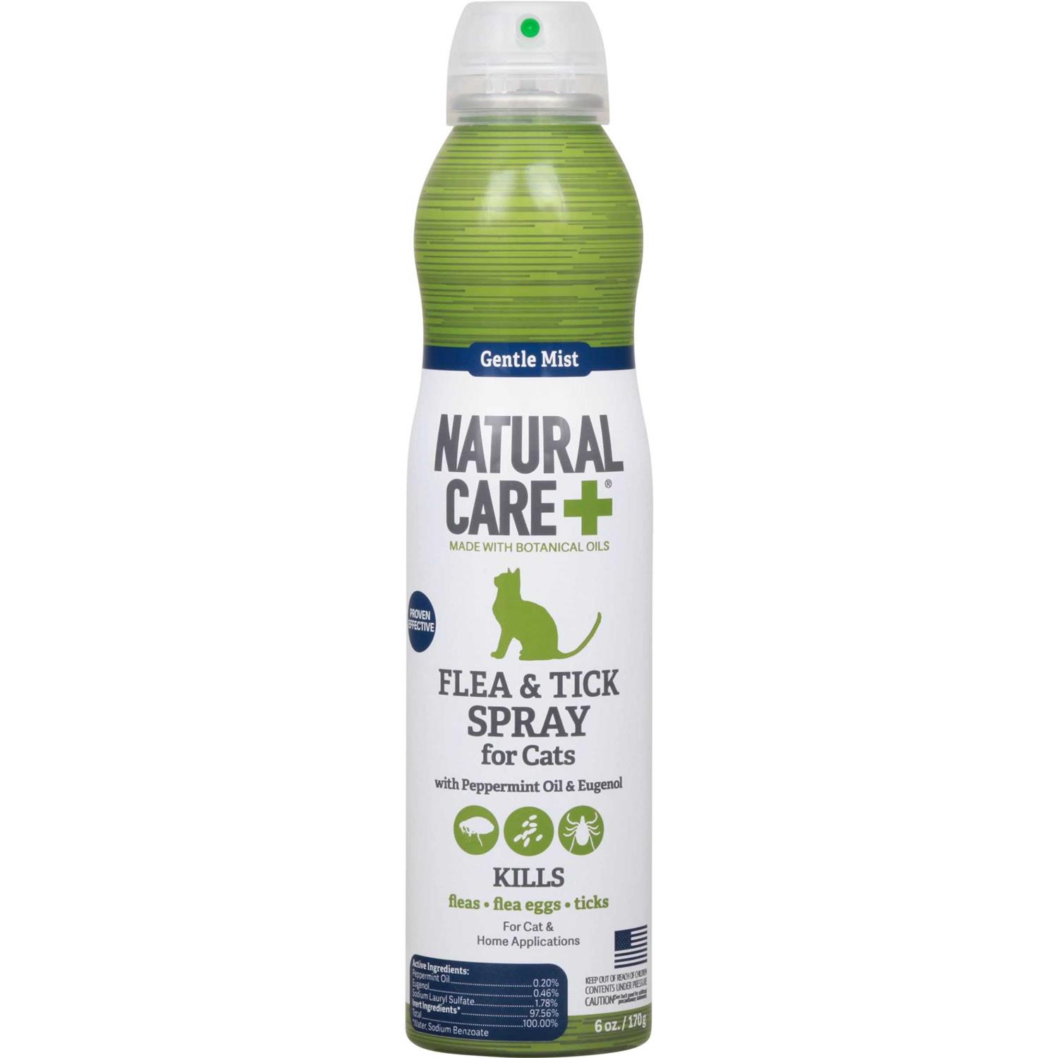 Natural Care Flea & Tick Spray for Cats - Healthber