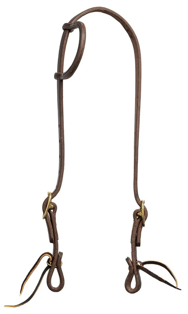 Poplar Head Saddlery Oiled Harness Leather One Ear Horse Headstall - Healthber