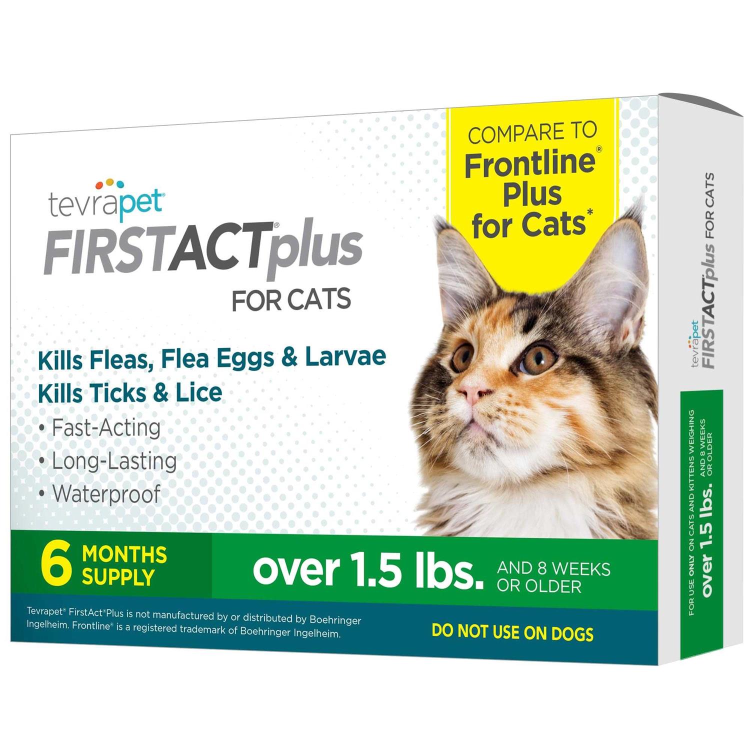 TevraPet FirstAct Plus for Cats Flea and Tick Prevention - Healthber