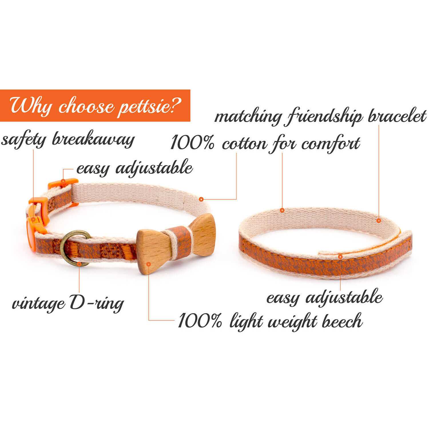 Pettsie Cat Collar Breakaway Friendship Bracelet - Healthber