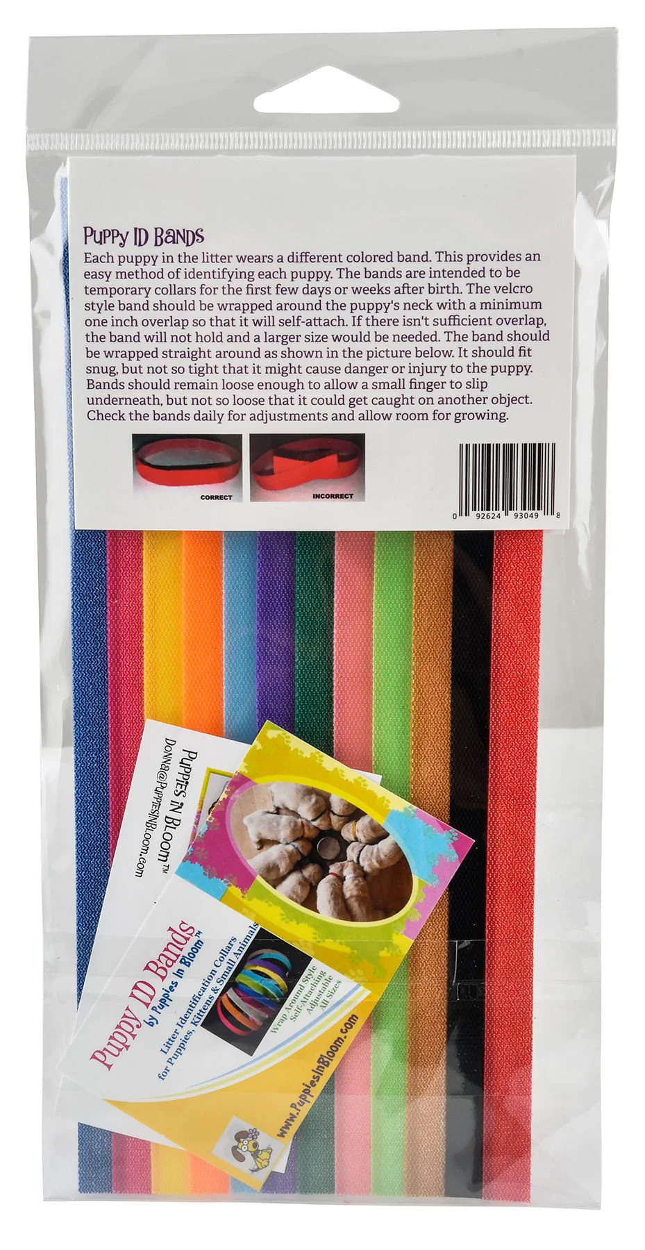 Puppies in Bloom Puppy ID Bands - Healthber