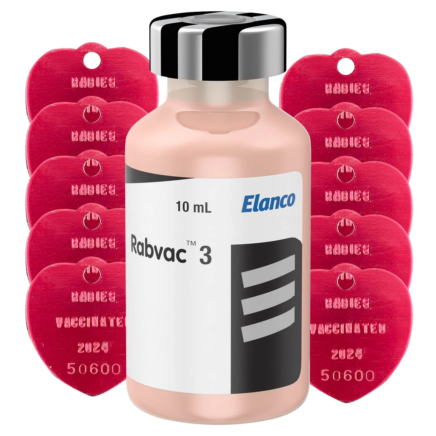 RabVac 3 Rabies Vaccine Kit with Tags - Healthber