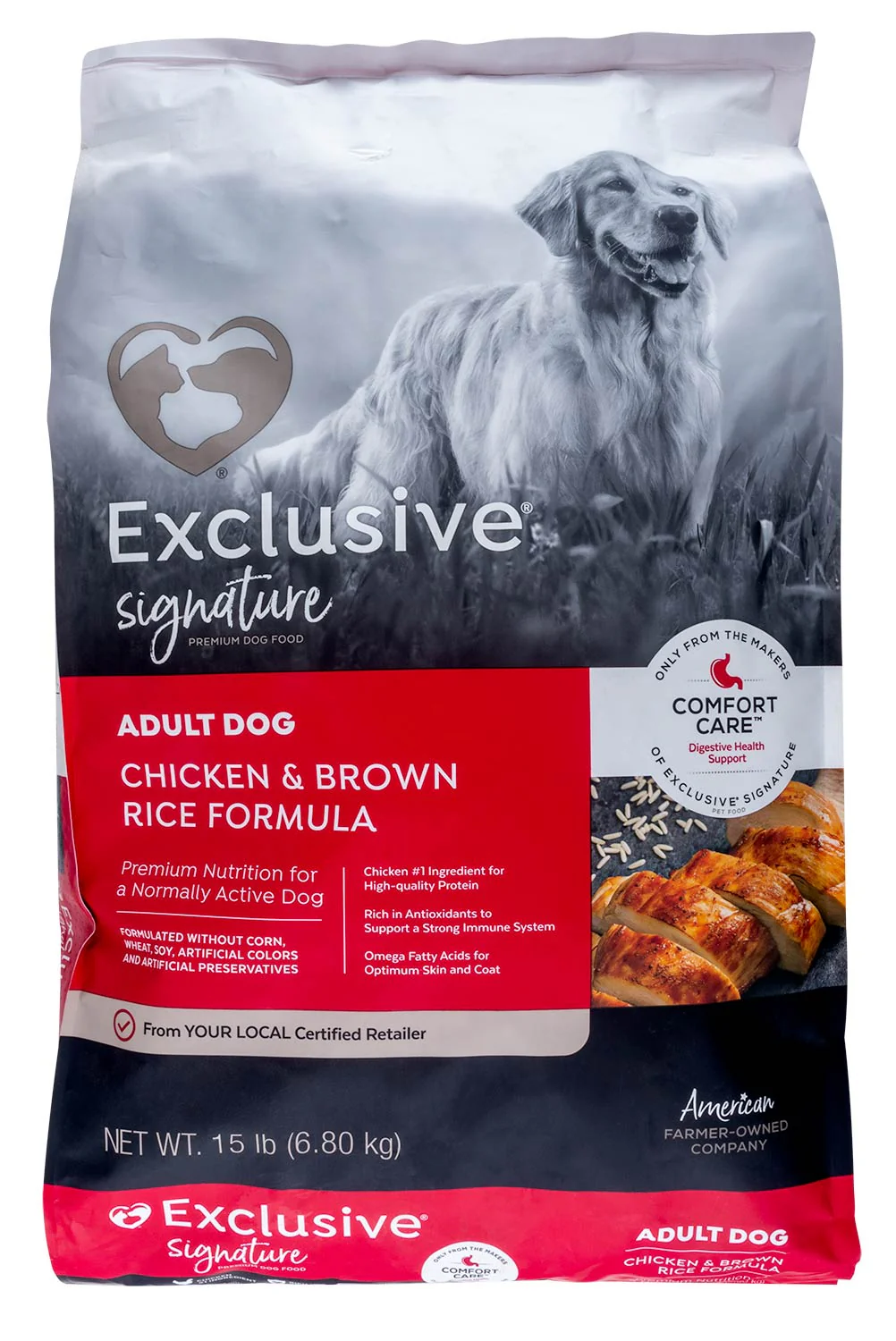 Purina Exclusive Adult Dog Food, Chicken/Brown Rice - Healthber