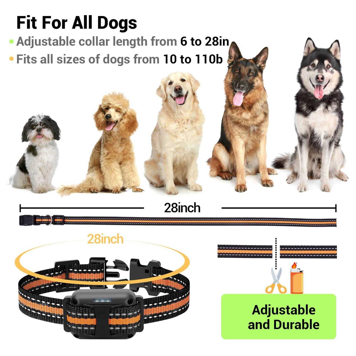 BEBANG 2600FT Dog Training Collar Dog Shock Collar with Remote 3 Modes Beep Vibration Shock - Healthber