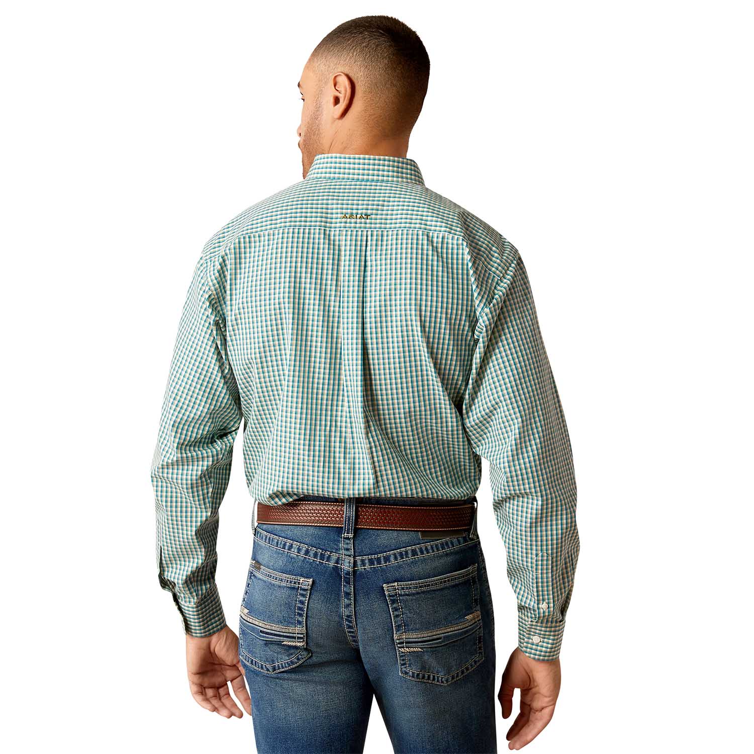 Ariat Men's Wrinkle Free Gus Longsleeve Shirt - Healthber