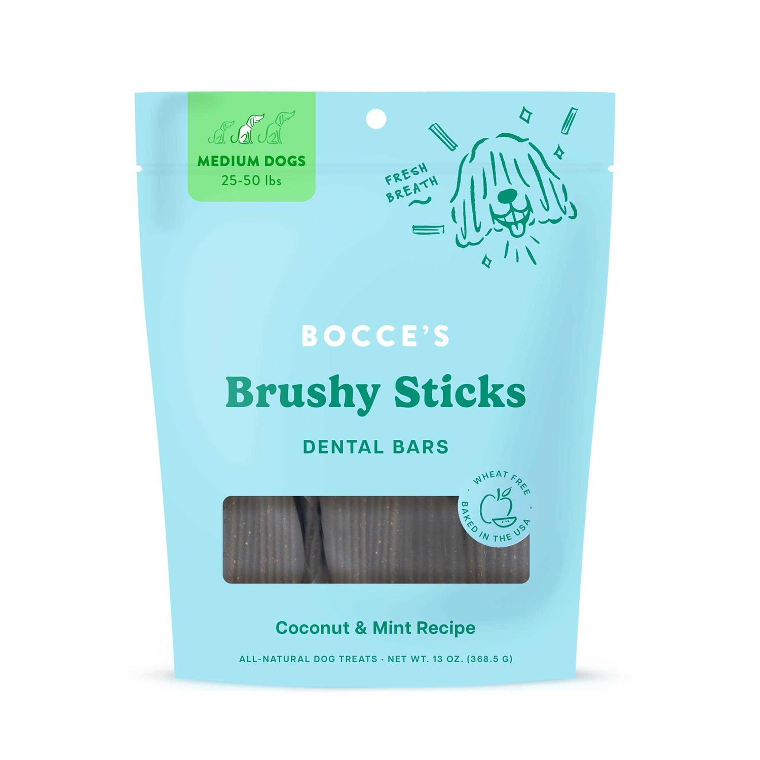 Bocce’s Bakery Brushy Sticks - Healthber