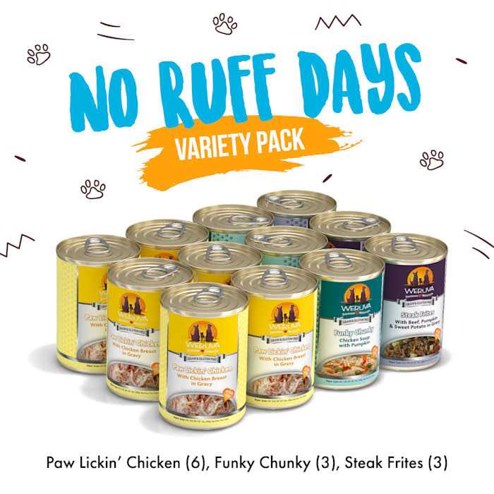 Weruva No Ruff Days Variety Pack Canned Dog Food - Healthber