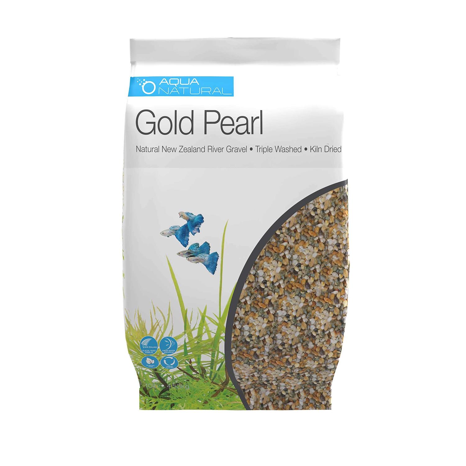 Aquanatural Gold Pearl Gravel Substrate Aquariums, vivariums and terrariums - Healthber