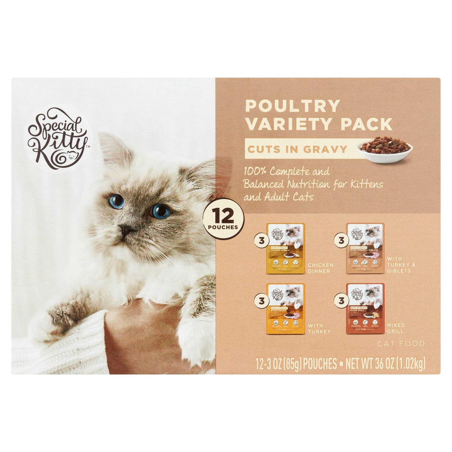 Special Kitty Turkey & Chicken Flavor Gravy Wet Cat Food for Adult - Healthber
