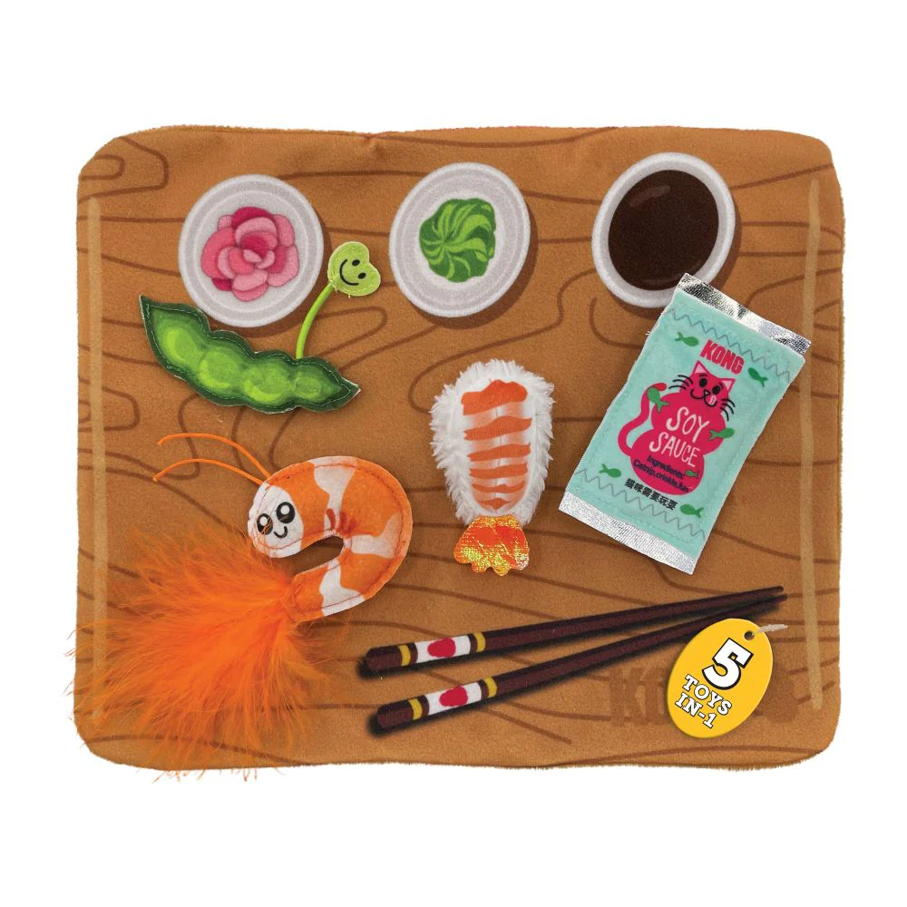 KONG Pull-A-Partz Sushi - Healthber