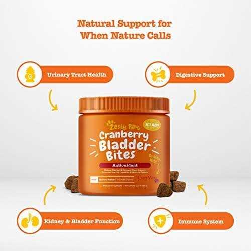 Zesty Paws Cranberry Bladder Bites for Dogs - Healthber