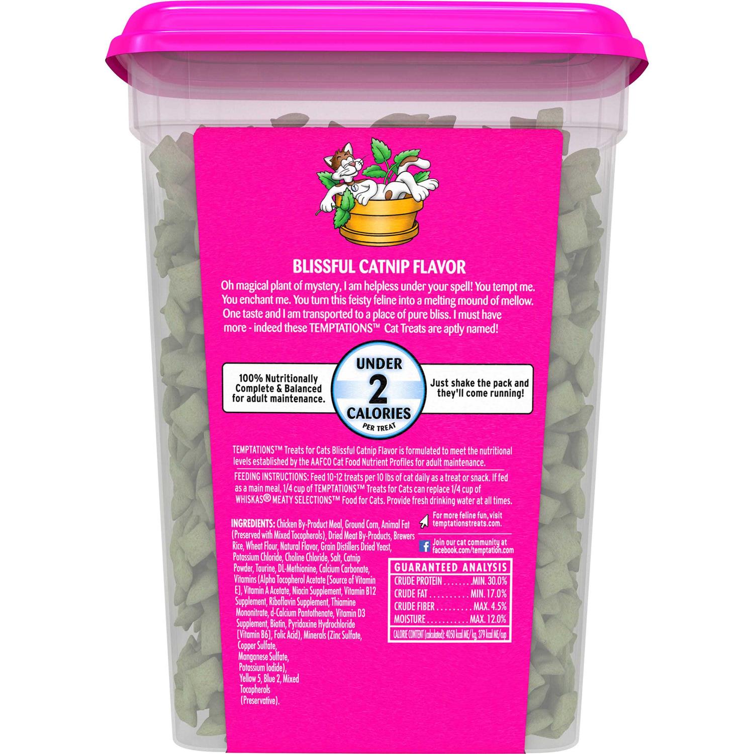 Temptations Blissful Catnip Flavor Cat Treats - Healthber