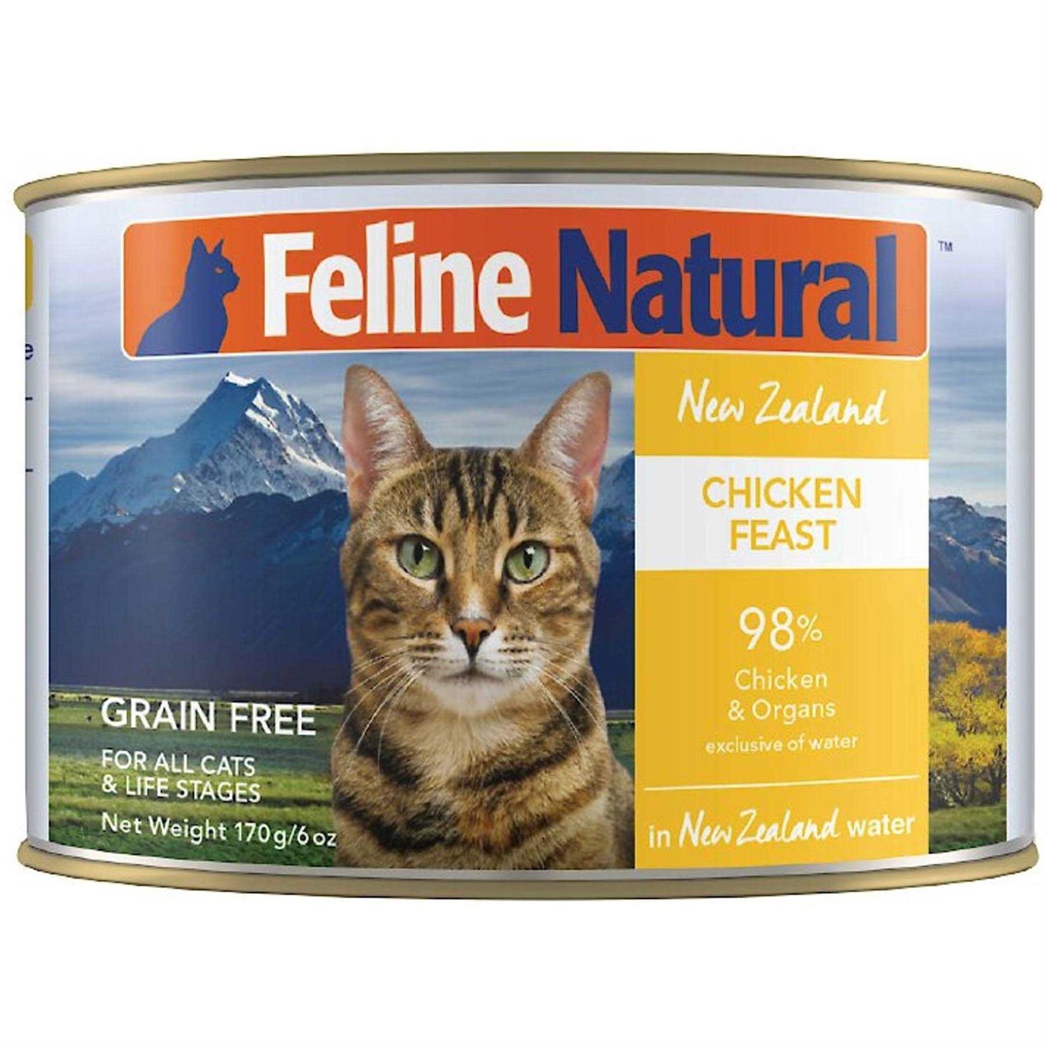Feline Natural Canned Chicken & Lamb Feast Cat Food - Healthber